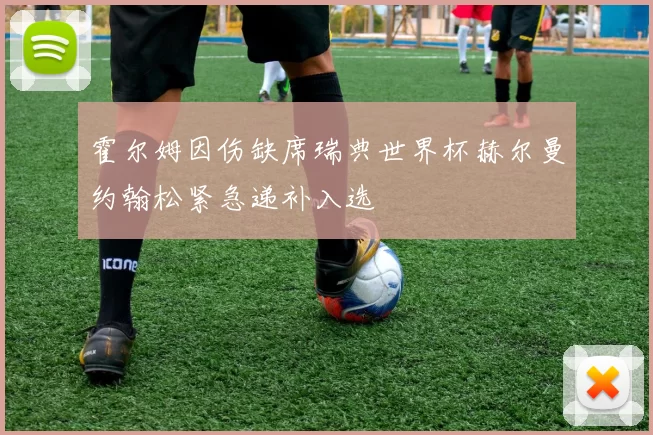 霍尔姆因伤缺席瑞典世界杯赫尔曼约翰松紧急递补入选